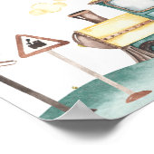 Trein Jongen Verjaardag Nat Uw Fluitje Teken Poster (Hoek)