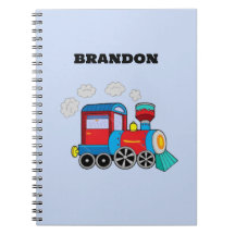 Trein Jongens Blauw Aangepaste Naam