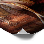 Trein - Kantoor - het venster van de kaarthouders Poster (Hoek)