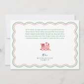 Trein Kerstboom Levering Monogram Feestdagenkaart (Achterkant)