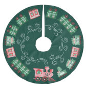  Trein Kerstboom Levering Monogram Rok (Voorkant)