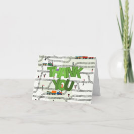 Trein Kids Treinen & Sporen  Bedankkaart