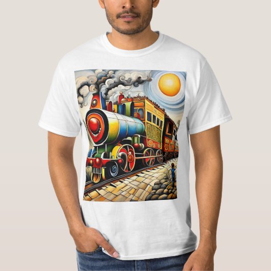 Trein kijken 1 t-shirt (Voorkant)