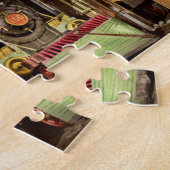 Trein - Koevangenstechnologie 1869 Legpuzzel (Zijkant)