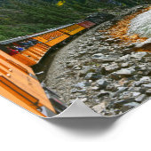 Trein langs de Animas, Colorado Poster (Hoek)