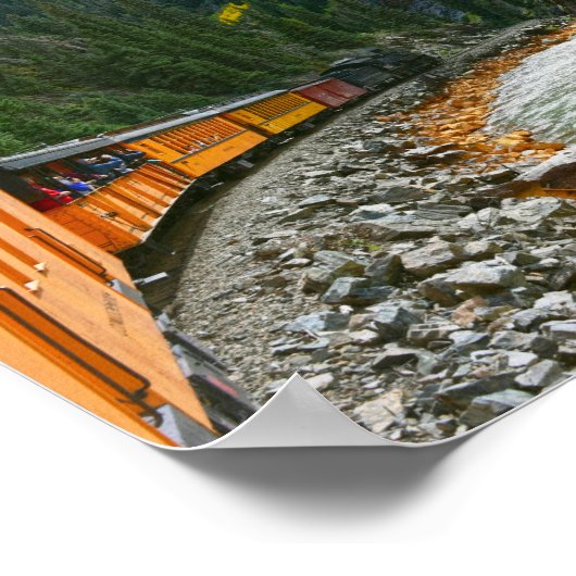 Trein langs de Animas, Colorado Poster (Hoek)