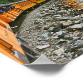 Trein langs de Animasrivier, Colorado Poster (Hoek)