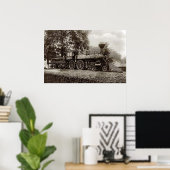  trein/locomotief foto poster (Thuiskantoor)