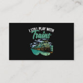 Trein Locomotief Motoren Rail Fans voor Trein Cond Visitekaartje (Achterkant)