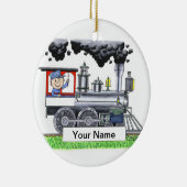 Trein - Mannelijk Keramisch Ornament (Rechts)