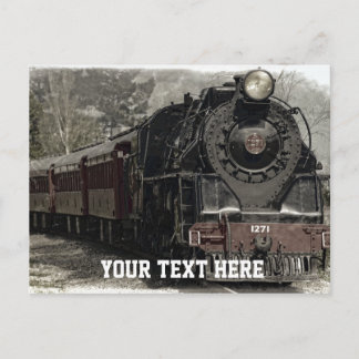  trein met CustomText Briefkaart