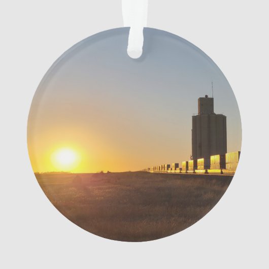 Trein met een graafversnelling ornament (achterkant)