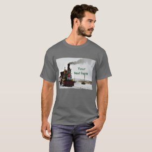  trein met kerstgeschut Shirt van Mannen