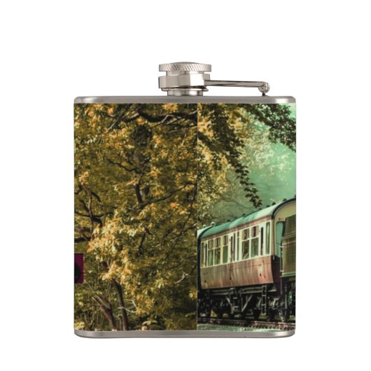 Trein met oprolmechanisme  aftakkleppen heupfles (Achterkant)