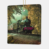 Trein met oprolmechanisme  aftakkleppen keramisch ornament (Links)