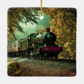 Trein met oprolmechanisme  aftakkleppen keramisch ornament (Achterkant)