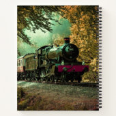 Trein met oprolmechanisme aftakkleppen notitieboek (Achterkant)