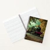 Trein met oprolmechanisme aftakkleppen notitieboek (Binnen)