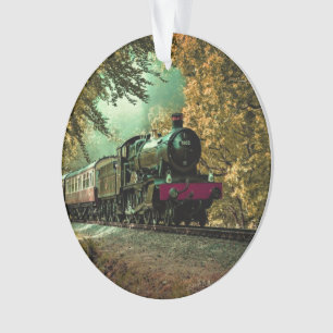 Trein met oprolmechanisme aftakkleppen ornament