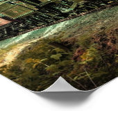 Trein met oprolmechanisme  aftakkleppen poster (Hoek)