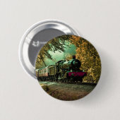 Trein met oprolmechanisme  aftakkleppen ronde button 5,7 cm (Voorkant /achterkant)
