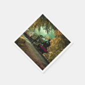 Trein met oprolmechanisme  aftakkleppen servet (Hoek)