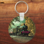 Trein met oprolmechanisme  aftakkleppen sleutelhanger (Voorkant)