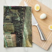 Trein met oprolmechanisme  aftakkleppen theedoek (Quarter Fold)