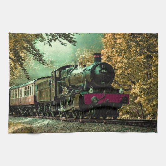 Trein met oprolmechanisme  aftakkleppen theedoek (Horizontaal)