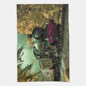 Trein met oprolmechanisme  aftakkleppen theedoek (Verticaal)