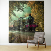 Trein met oprolmechanisme aftakkleppen wandkleed (In situ)