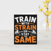 Trein met stam - Fitness bodybuilding Gewichtsleve Kaart (Gele Bloem)