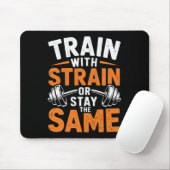 Trein met stam - Fitness bodybuilding Gewichtsleve Muismat (Met muis)