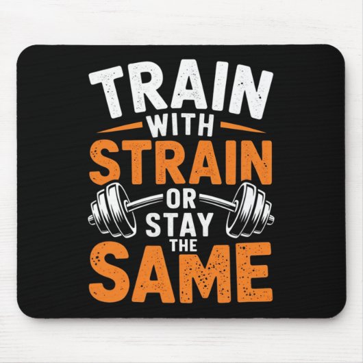 Trein met stam - Fitness bodybuilding Gewichtsleve Muismat (Voorkant)
