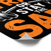 Trein met stam - Fitness bodybuilding Gewichtsleve Poster (Hoek)