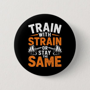 Trein met stam - Fitness bodybuilding Gewichtsleve Ronde Button 5,7 Cm