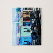 Trein met twee locomotieven Roanoke, VA Legpuzzel (Verticaal)