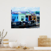 Trein met twee locomotieven Roanoke VA Poster (Keuken)