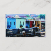 Trein met twee locomotieven visitekaartje (Achterkant)