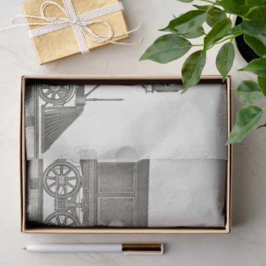 trein motor stoom ephemera decoupage tissuepapier (Geschenk)