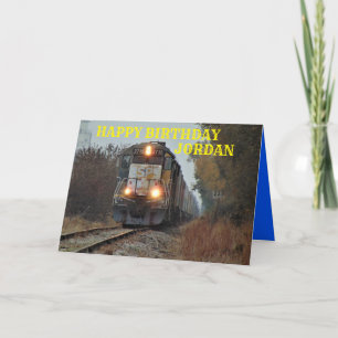 Trein naar beneden het Tracks Wenskaart Feestdagen Kaart