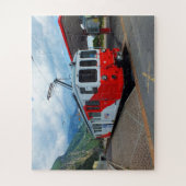 Trein naar Chamonix in Zwitserland Legpuzzel (Verticaal)