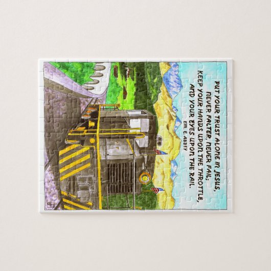 Trein naar de hemel legpuzzel (Horizontaal)