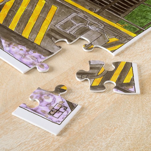 Trein naar de hemel legpuzzel (Zijkant)