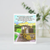 Trein naar Heaven Inspirerend Briefkaart (Staand voorkant)