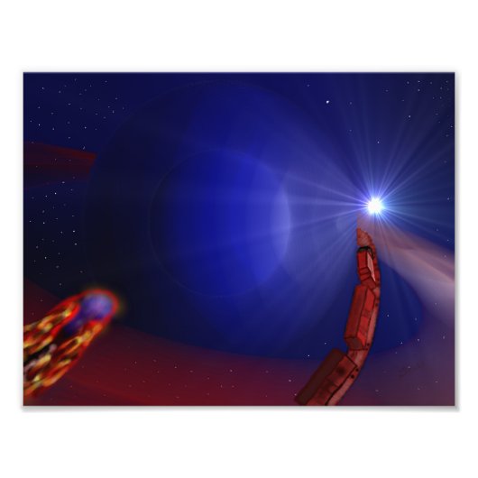 Trein naar Nergens Foto Afdruk (Voorkant)