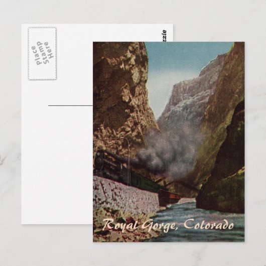 trein naar Royal Gorge Briefkaart (Voorkant / Achterkant)