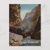 trein naar Royal Gorge Briefkaart (Voorkant)