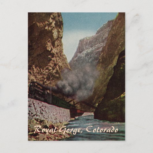  trein naar Royal Gorge Briefkaart (Voorkant)