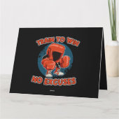 Trein naar wint geen excuses boksen ponsen tas kaart (Achterkant)